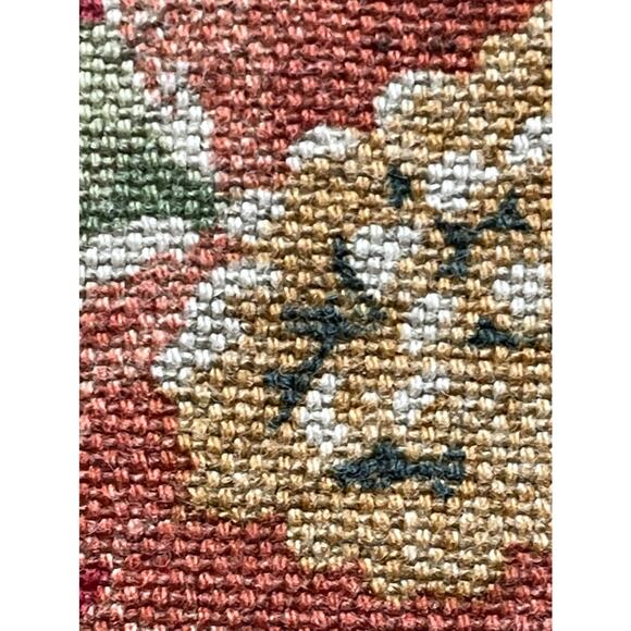 Alexis & Avery 100% Cotton Red Floral Denim Button Front Jacket Size Medium - Picture 6 of 7